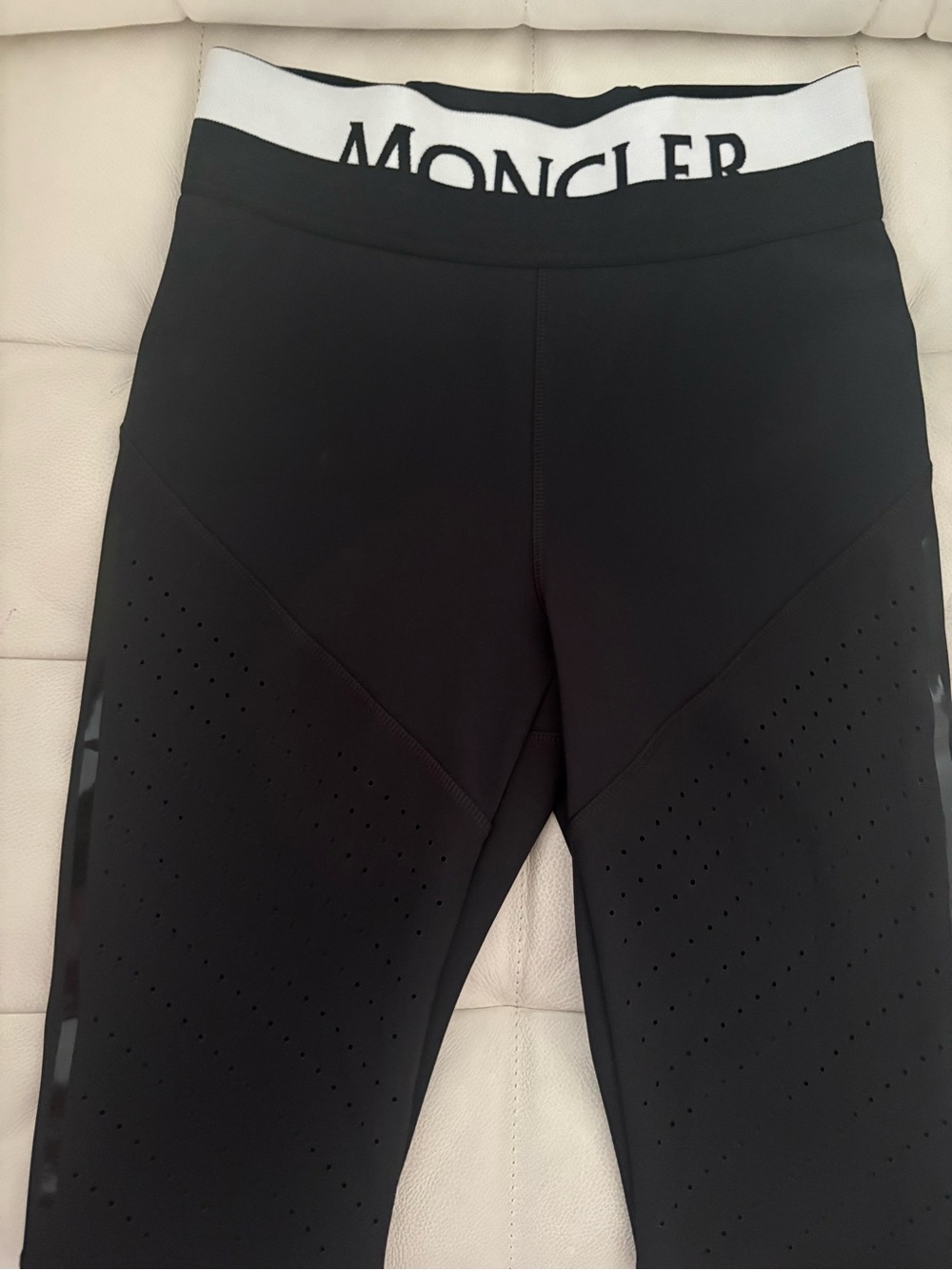 Moncler Black Performance knee length shorts